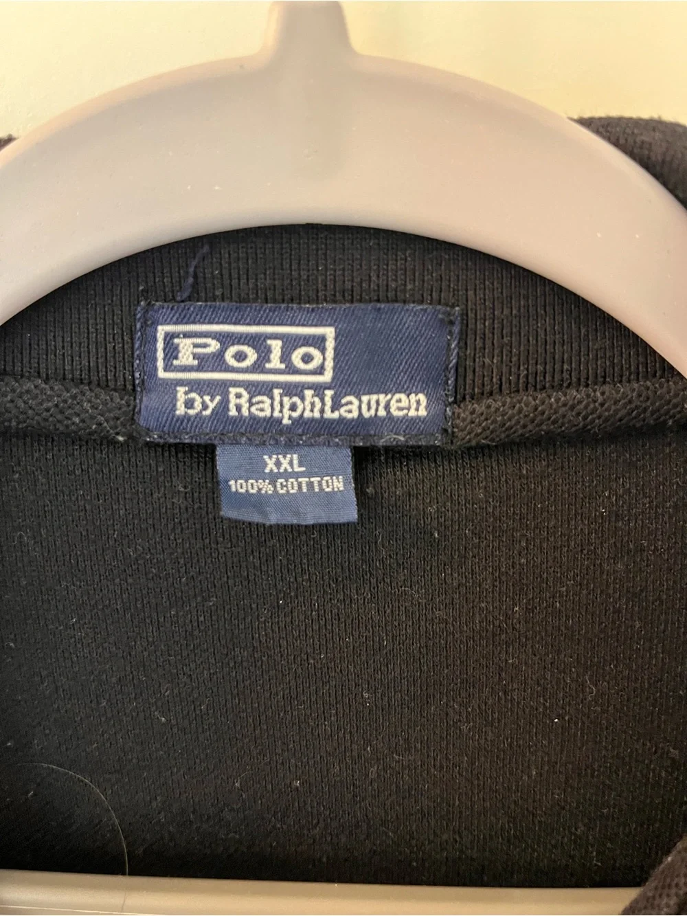 Ralph Lauren Men’s Black Polo with Red Pony Embroidery